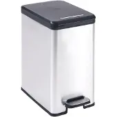 Curver Slim 25l Trash Can Argenté