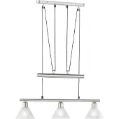 TRIO Suspension moderne Series 3751 3 lumières nickel mat
