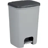 Curver Poubelle à Pédale 40 L 38 X 33 X H55 Cm Gris-anthracite - Essentials -