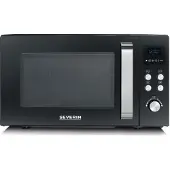 Severin MW 7752 micro-onde Noir, Acier inoxydable Micro-onde combiné Comptoir 25 L 900 W