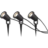 TRIO Lot de 3 spots de jardin martelés UBANGI 800260342