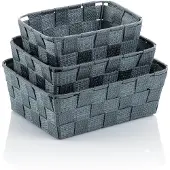 kela Paniers de Rangement Kela Alvaro Grey (set de 3 pièces)