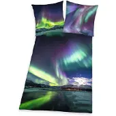 Herding Aurores boréales Parure de lit Ensemble 135 x 200 cm + 80 x 80 cm 4459257050