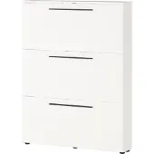 Germania Armoire à chaussures Jonas 100cm avec trois portes - blanc