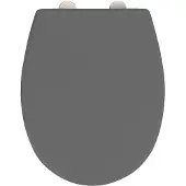 Wenko Siège de WC Vorno Neo gris - Duroplast - Easy-Close - Fix-Clip