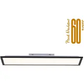 Paul Neuhaus Plafonnier LED Flat 80 par 25 cm noir