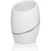 kela Gobelet de Salle de Bains Kela Talus Blanc