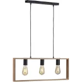JUST LIGHT Lampe suspendue rurale Franky 3 lumières