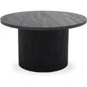 Ebuy24 Boavista table basse Ø80cm marron foncé.