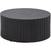 Wohnling Table basse 67x67x31 cm métal noir table pliante ronde |
