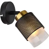 Globo Applique murale Olga noir avec maille
