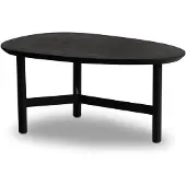 Wohnling Table basse 86x50x37 cm manguier bois massif / métal noir table pliante |