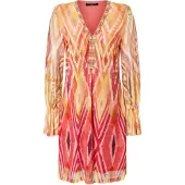 Ana alcazar Robe 'Zibola' jaune / pêche / rouge / noir