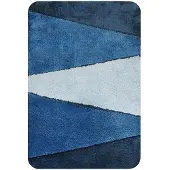 Dutch House Dijon Tapis de bain bleu, 90x60 (90 x 60 cm)