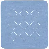 Spirella Tapis Fond de douche PVC ALASKA 55x55cm Bleu Bermuda