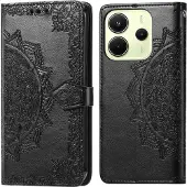 IMoshion Etui de télephone Mandala pour Xiaomi Redmi Note 14 (4G) - Noir