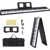 Super Merchant Clavier de piano électrique 88 touches avec pupitre pliable