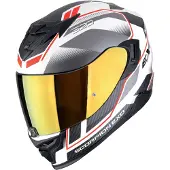 Scorpion Exo-520 Evo Air Lena Casque Intégral Mat/Blanc/Argenté/Rouge 2XL unisex