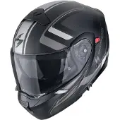 Scorpion EXO-930 Evo Ardens Noir Rouge Argenté Casque Modulable Taille M