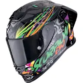 Scorpion EXO R1 Evo II Air Savage casque, noir/vert/orange, S (55/56)