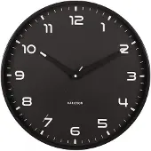 Karlsson - Horloge murale Orgullo - Noir mat - Ø40cm