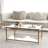 Skye Decor , Astro, Couchtische, Or, Verre, 90 x 40 x 60 cm