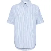 Jimmy Sanders Chemisier bleu / blanc