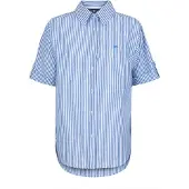 Jimmy Sanders Chemisier bleu / blanc