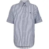 Jimmy Sanders Chemisier bleu marine / bleu nuit / blanc