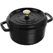 Staub Cocotte, 20 cm Noir rond Fonte La Cocotte 40509-487-0