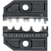 Knipex 97 49 14 Jeu de sertissage Connecteurs à sertir non isolés, connecteurs bout à bout non isolés, connecteurs à sertir non isolés 0.5 à 10 mm² Convient pour la marque 97 43