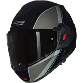 Nolan N120-1 Verniciatura Speciale N-Com casque pliable, noir/gris/argent, M (58)