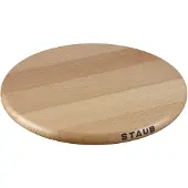 Staub Dessous de plat aimanté ronde - bois - 23cm