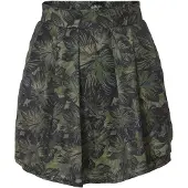 KOROSHI Jupe bleu / kaki / vert foncé