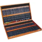 Derwent Watercolour, Set de 72 Crayons de Couleur Aquarellables dans un Coffret en Bois, Qualité Professionnelle, 32891