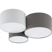 Eglo Plafonnier Pastore, anthracite/brun, E27, 61 x 49,5 x 25,5 cm