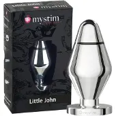 Mystim Little John - petit plug anal électro (argent)