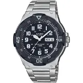 Casio Montre à affichage analogique noir / argent