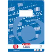 Herlitz Cahier de vocabulaire x.book, DIN A4, 2 colonnes, 32 feuilles (A4, À rayures, Couverture souple)