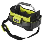 Ryobi RSSSOT1 Sacoche à outils ouverte 17 litres 10 poches 205 x 250 x 340 mm