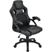 Juskys Chaise de bureau / Chaise de jeu - Montréal - Noir