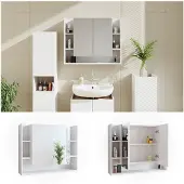 Vicco Armoire de toilette Elira Blanc 80.2x64cm, Model 37041