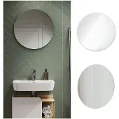 Vicco Miroir mural Karen Blanc 60x60cm Rond, Model 40737
