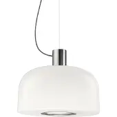 Flos Bellhop Glass Suspension Bright Aluminium