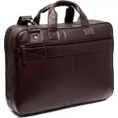 The Chesterfield Brand Iseo Porte-documents en cuir 40 cm Compartiment pour ordinateur portable (17"), Sac pour notebook, Marron