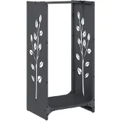 vidaXL Étagère à bois de chauffage Anthracite 40x30x80 cm Acier laminé à froid