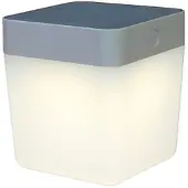 Lutec Lampe d'extérieur portable TABLE CUBE - gris SOLAIRE 6908001337
