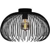 Eglo Lampe de plafond noire Alhabia Ø 38,5cm - 1x E27