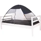Deryan Tente-lit avec moustiquaire 200x90x110 cm Gris