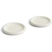 HAY Barro Assiettes Ø18 cm - Lot de 2 Off-White